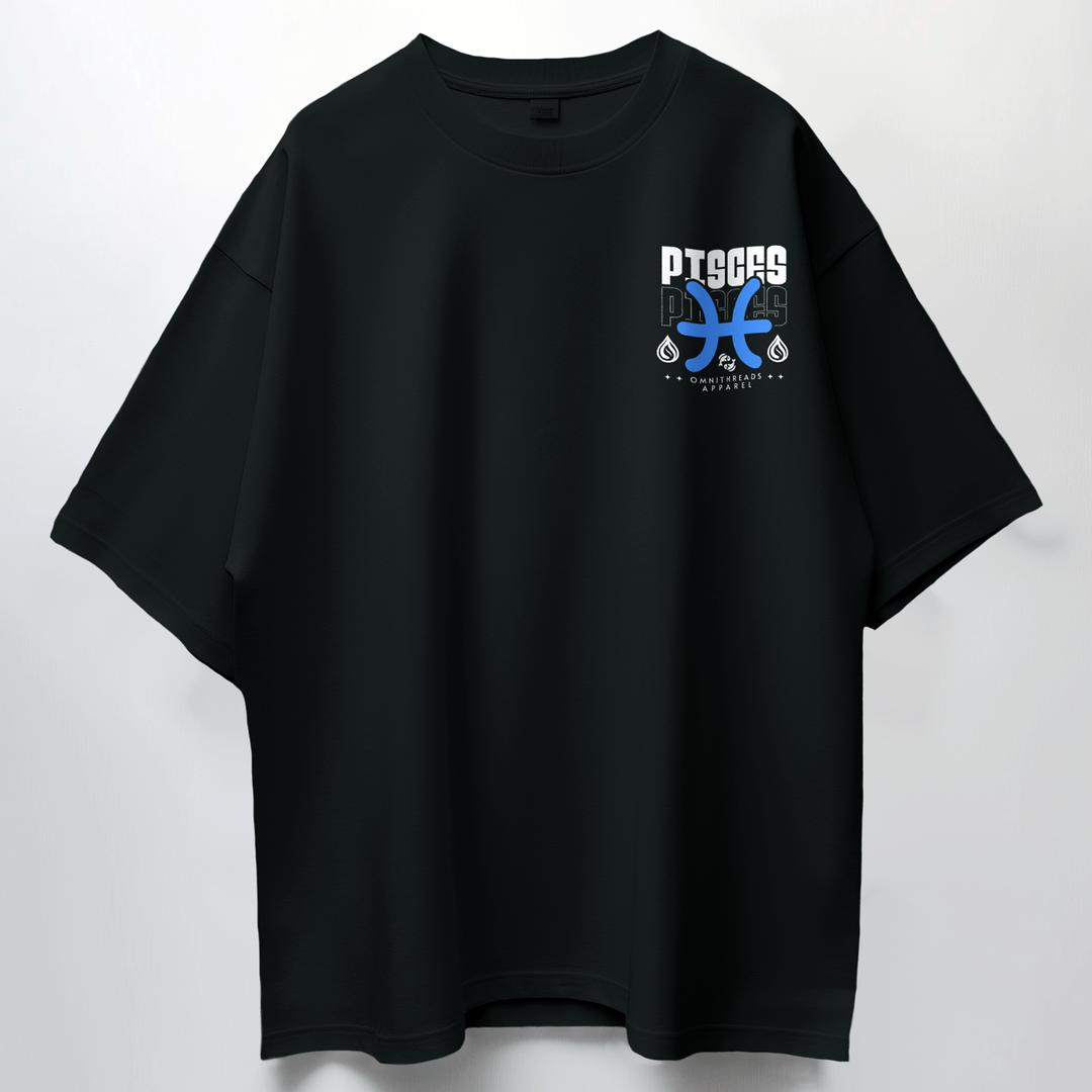 Against The Current Pisces - Oversize Deep Drop Shoulder Tee