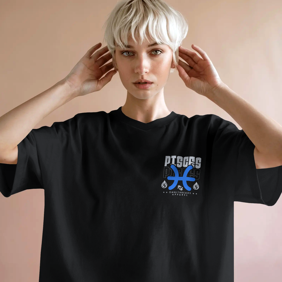 Against The Current Pisces - Oversize Deep Drop Shoulder Tee