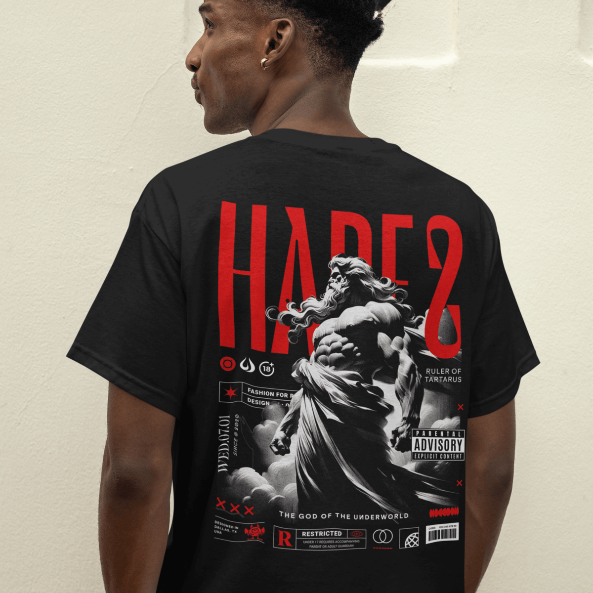 Oversized Drop Shoulder Tee - Hades of Pluto