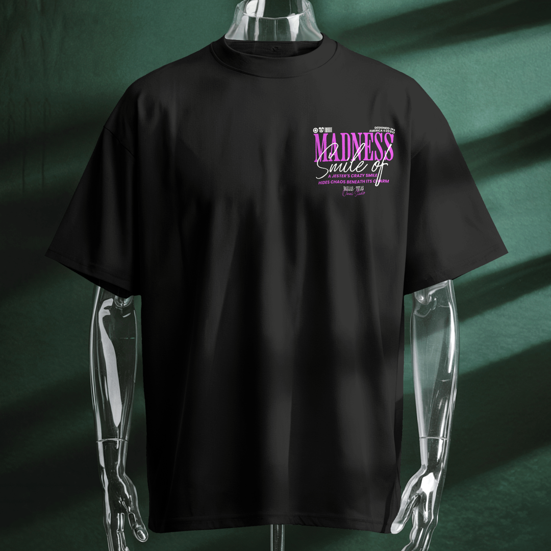Jester Series 1 Smile Of Madness - Oversize Deep Drop Shoulder Tee