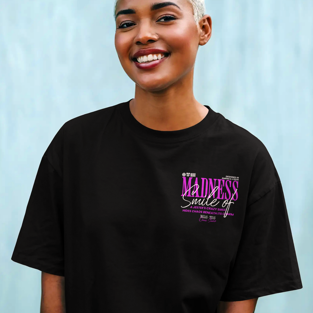 Jester Series 1 Smile Of Madness - Oversize Deep Drop Shoulder Tee