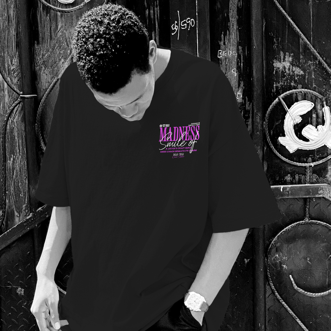 Jester Series 1 Smile Of Madness - Oversize Deep Drop Shoulder Tee