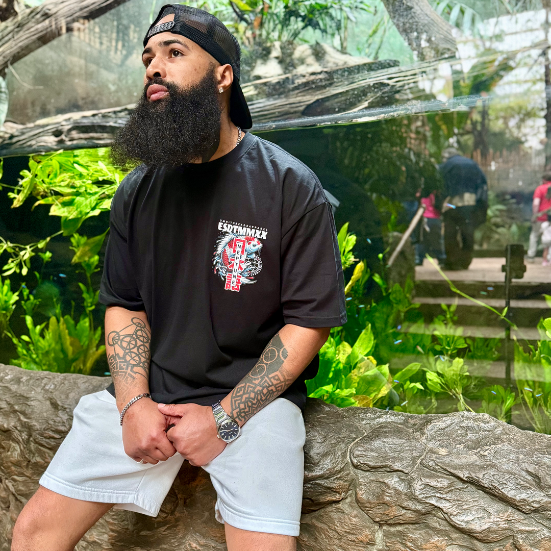 The Culture of Pisces - Oversize Deep Drop Shoulder Tee