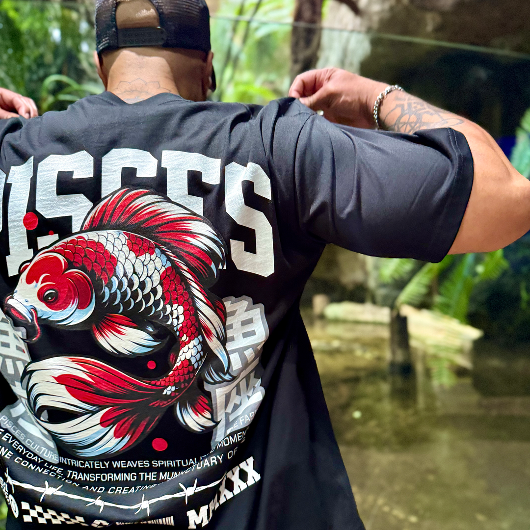 The Culture of Pisces - Oversize Deep Drop Shoulder Tee