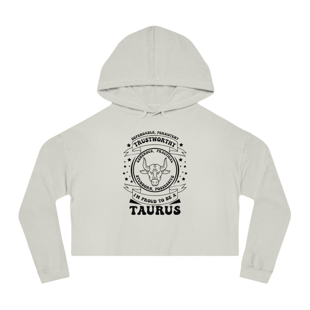 Taurus Honor - Cropped Hooded Sweatshirt