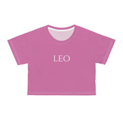 Leo Minimal Pink - Crop Top