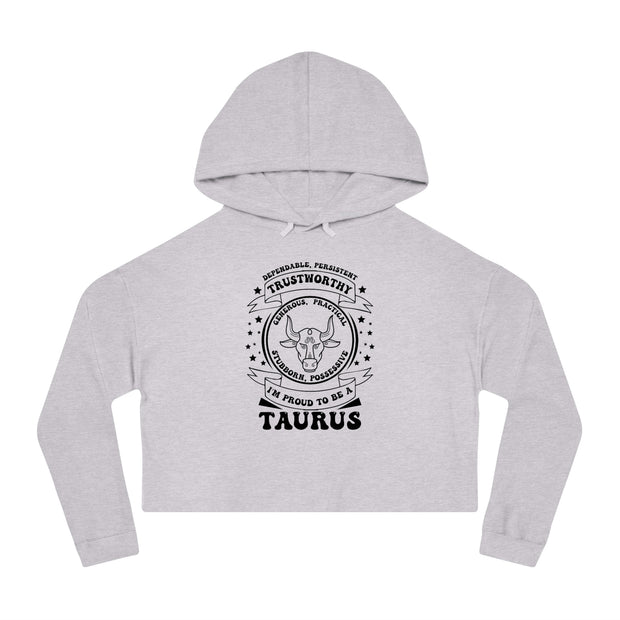 Taurus Honor - Cropped Hooded Sweatshirt