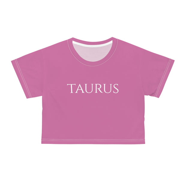 Taurus Minimal Pink - Crop Top