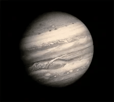 Zeus holding a thunderbolt beside Jupiter, symbolizing kingship, expansion, law, and celestial power