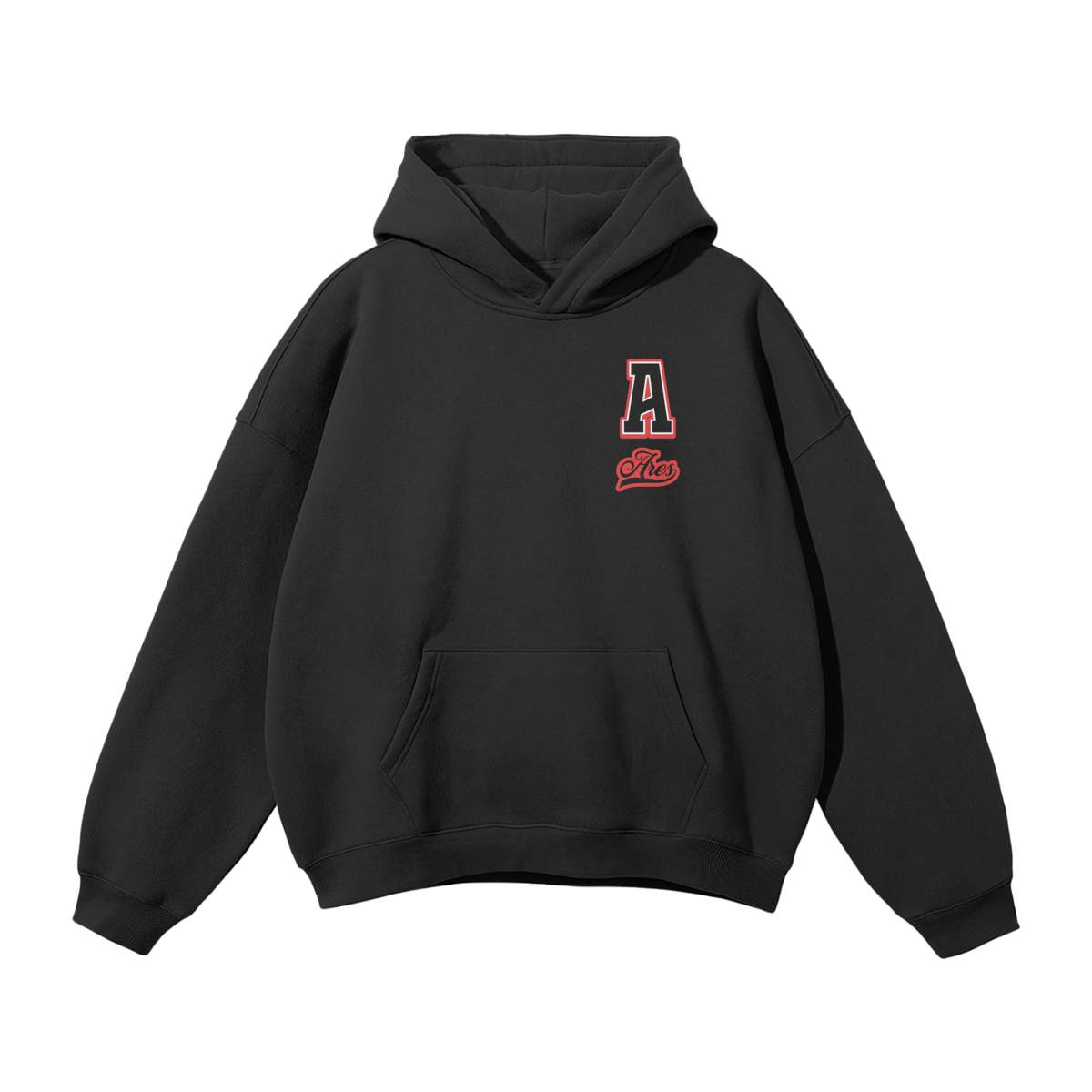 Additional product view 8 of the black ares the god of war oversized hoodie