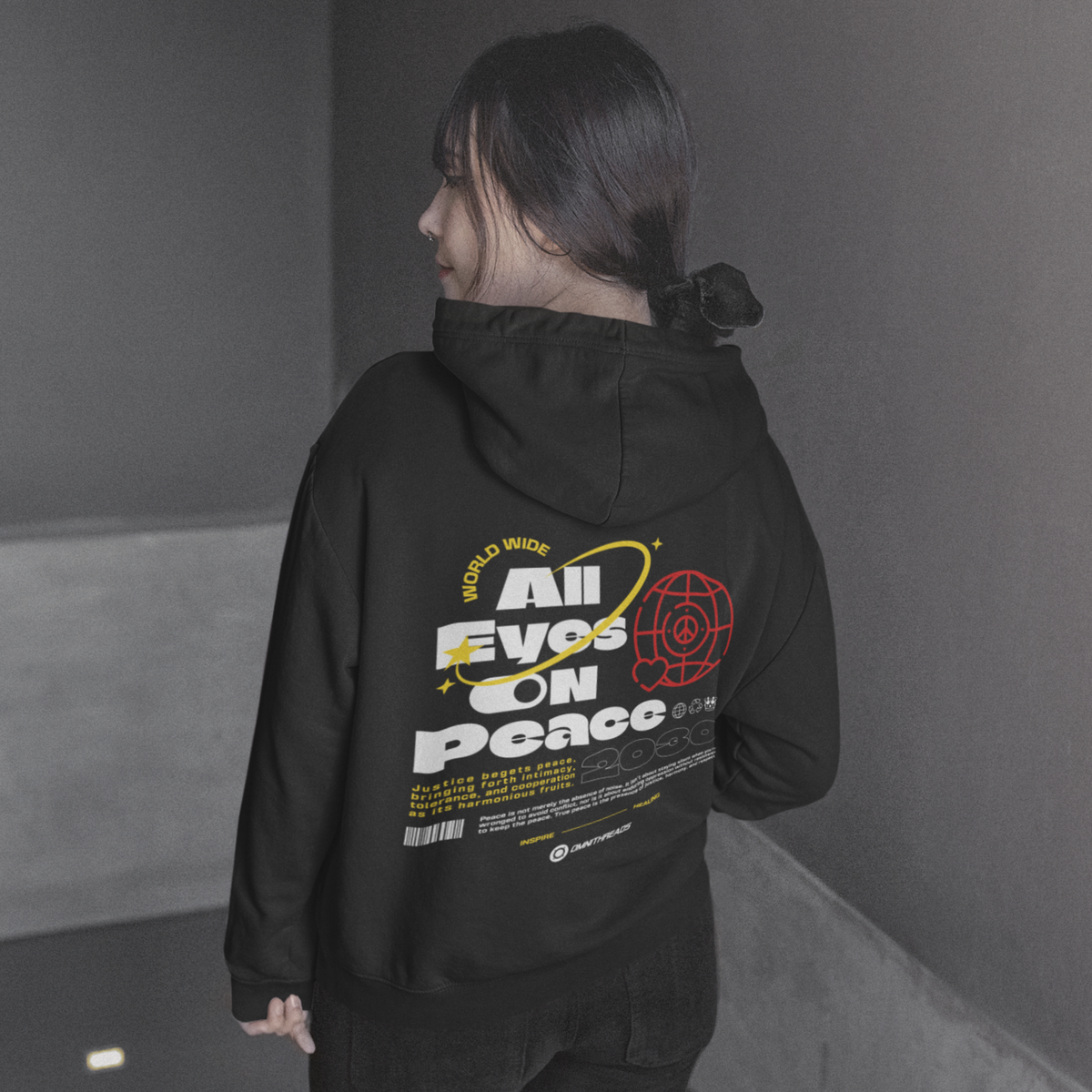 All Eyes On Peace Circa 2030 - Oversized Hoodie — product image 6