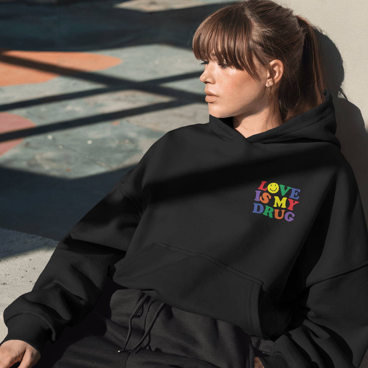Love Is My Drug - Oversized Hoodie — product image 3