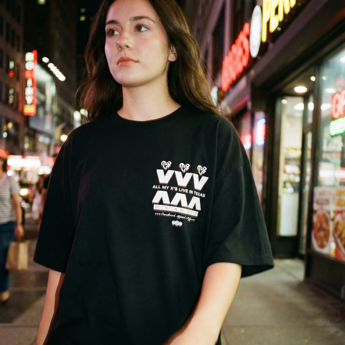 All My X's  White - Oversized Drop Shoulder Tee — product image 4