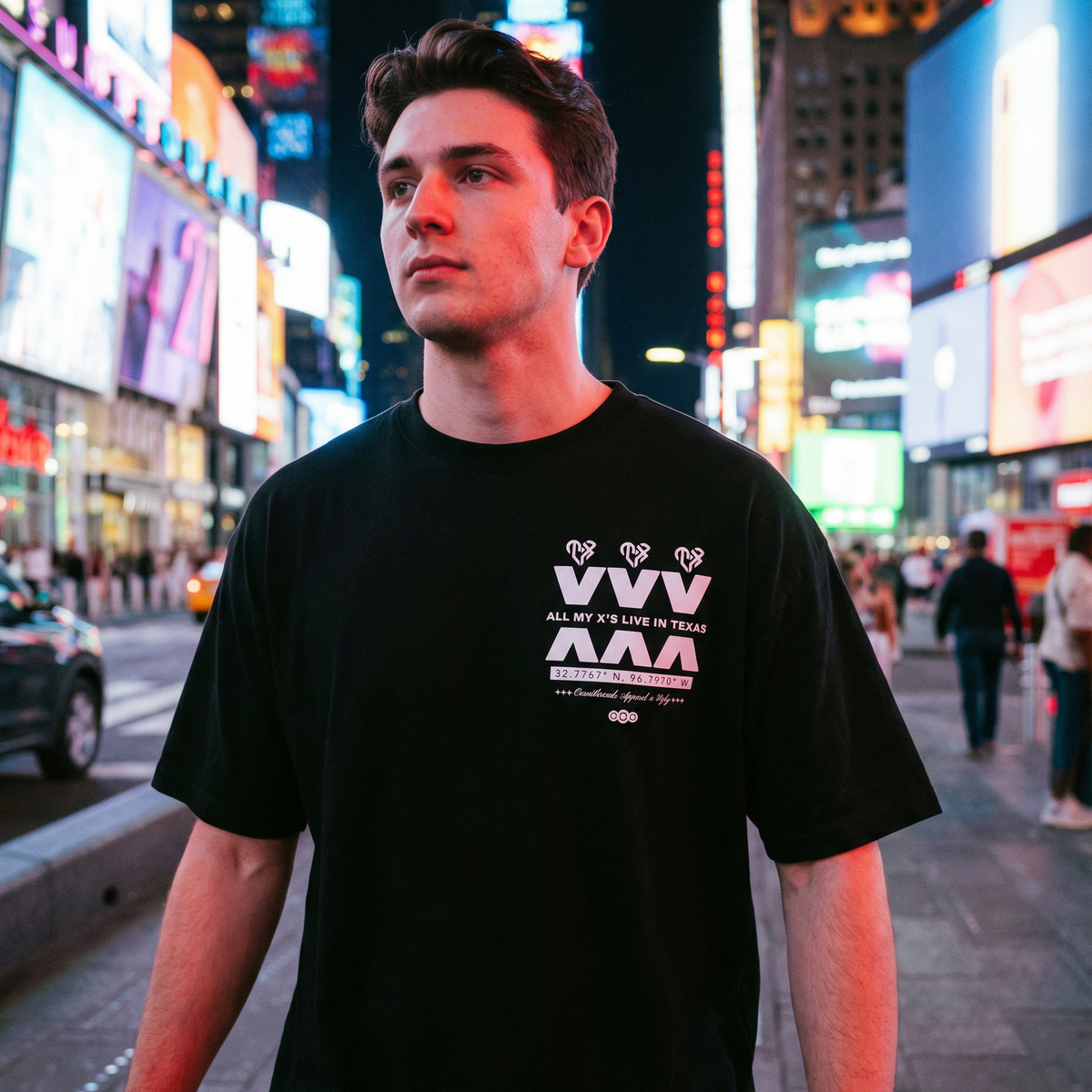 All My X's  White - Oversized Drop Shoulder Tee — product image 3