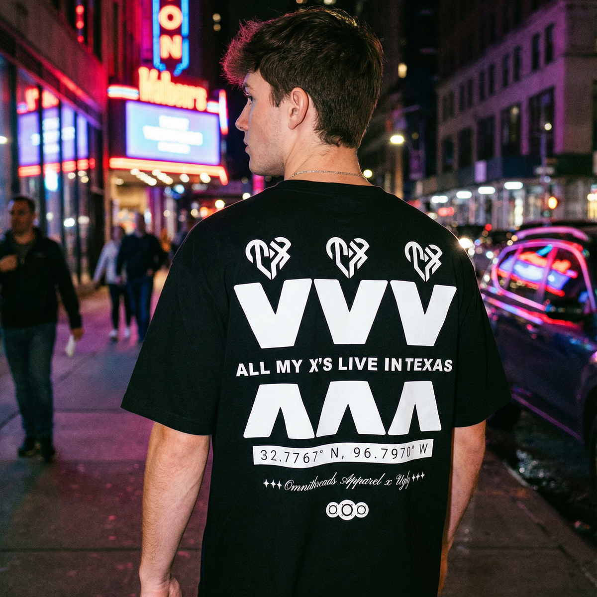All My X's  White - Oversized Drop Shoulder Tee — product image 1