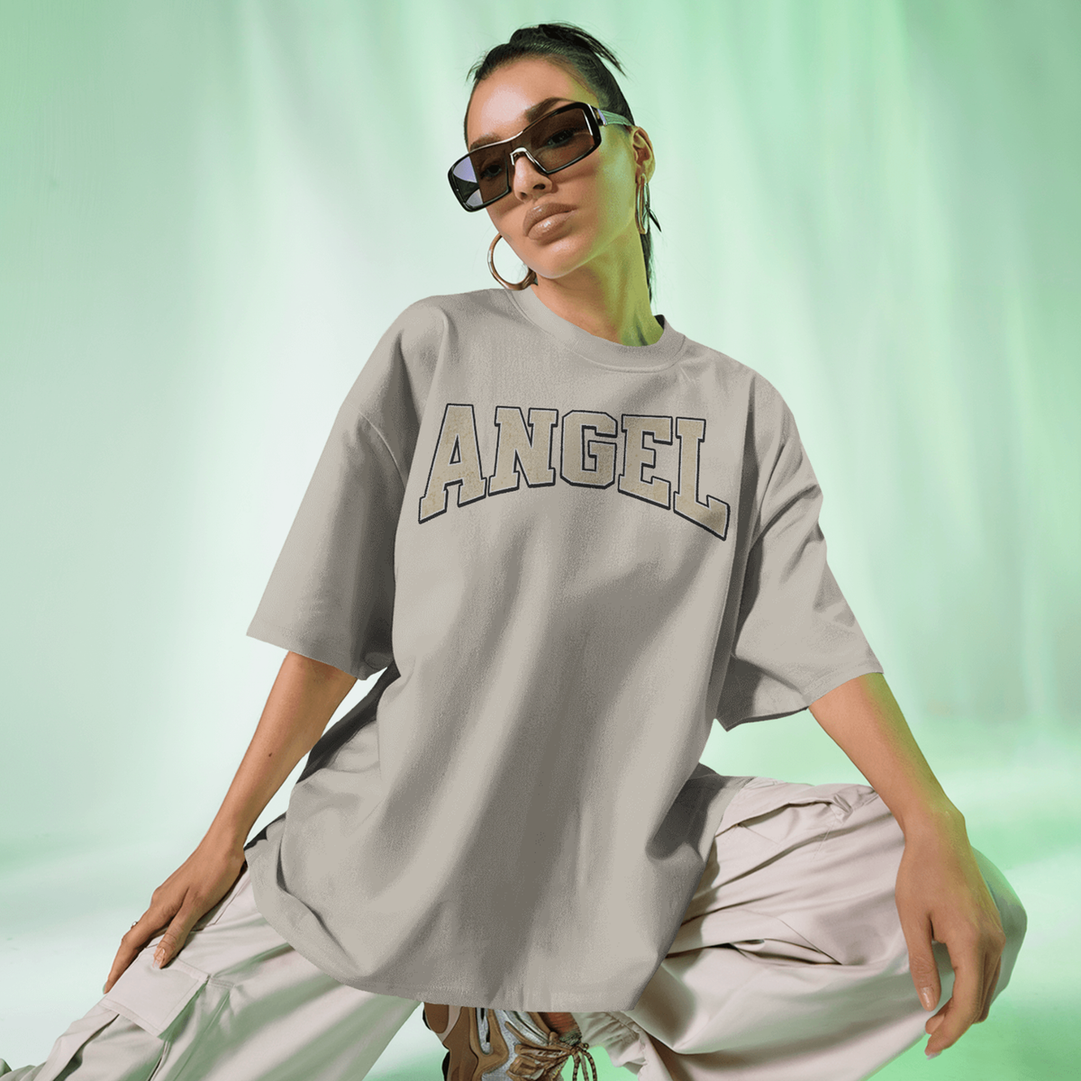 Angel - Oversized Drop Shoulder Tee — product image 1
