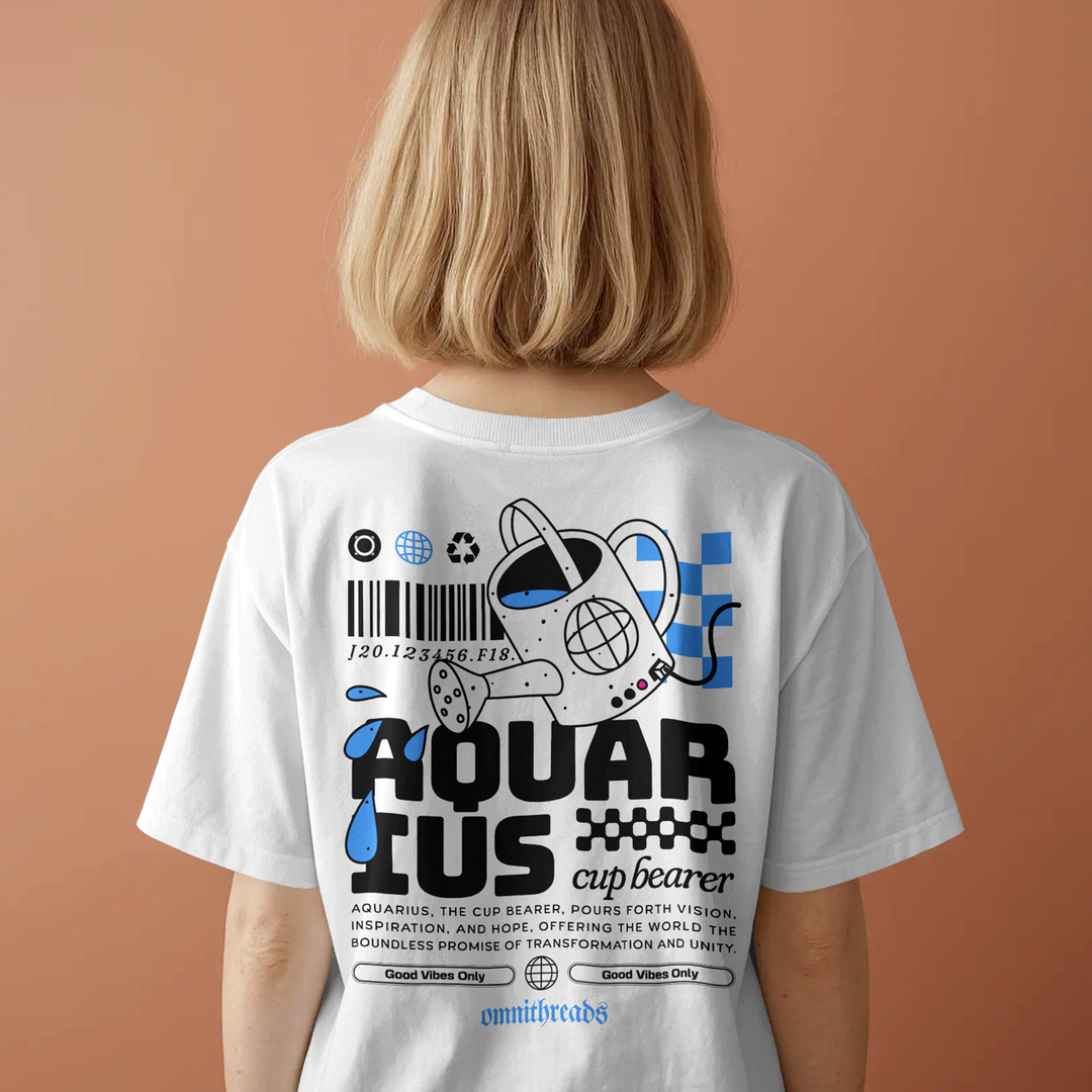 Aquarius Cup Bearer - Oversize Deep Drop Shoulder Tee