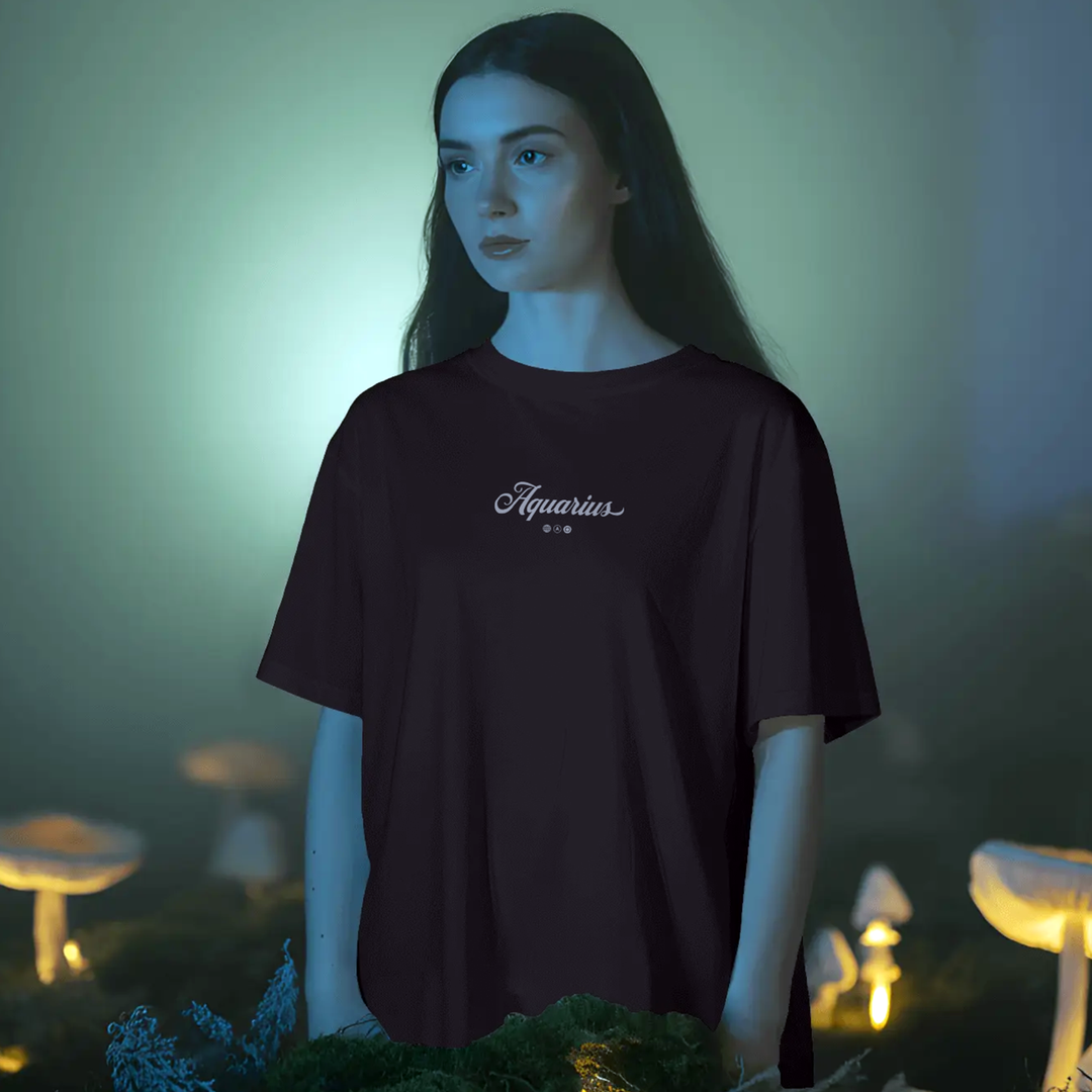 Aquarius Potion - Oversize Deep Drop Shoulder Tee