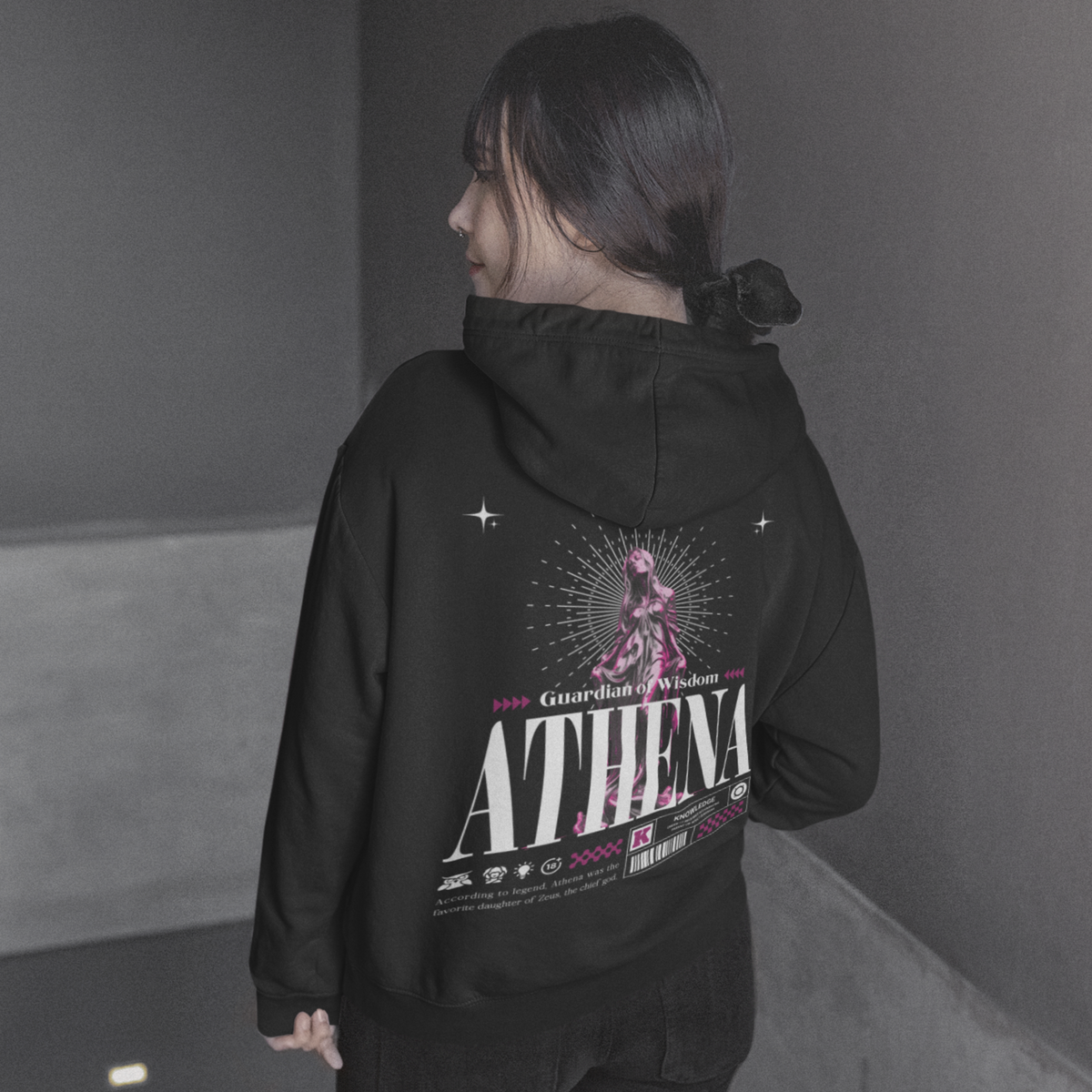 Athena the Guardian of Wisdom - Oversized Hoodie — product image 6