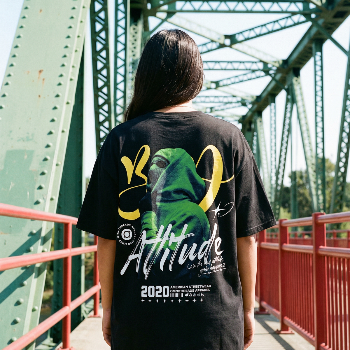 Bad Attitude - Oversized Drop Shoulder Tee — product image 2