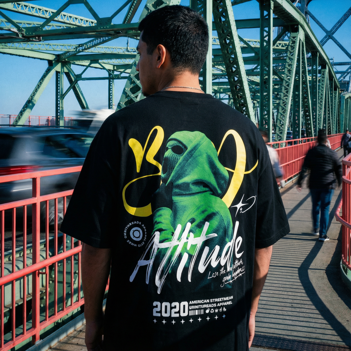 Bad Attitude - Oversized Drop Shoulder Tee — product image 1