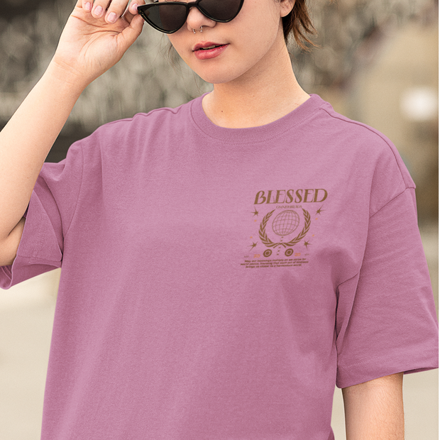 Timeless Blessings - Oversize Deep Drop Shoulder Tee