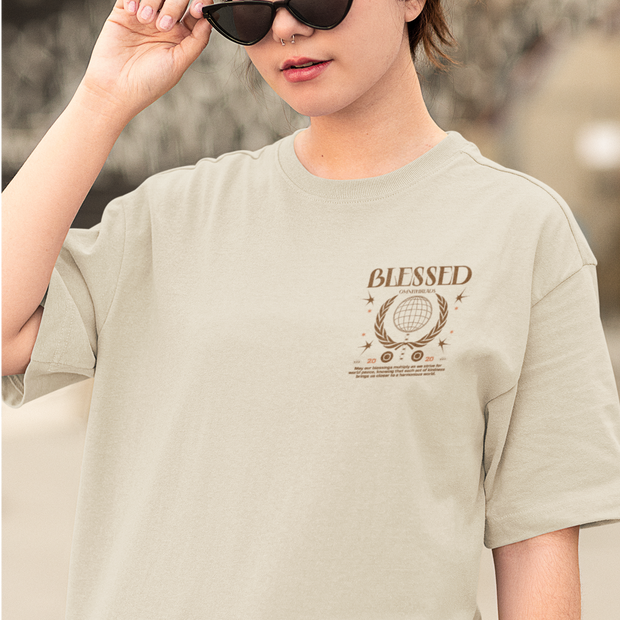 Timeless Blessings - Oversize Deep Drop Shoulder Tee