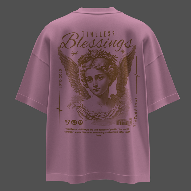 Timeless Blessings - Oversize Deep Drop Shoulder Tee