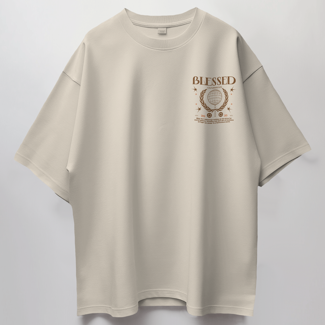 Timeless Blessings - Oversize Deep Drop Shoulder Tee