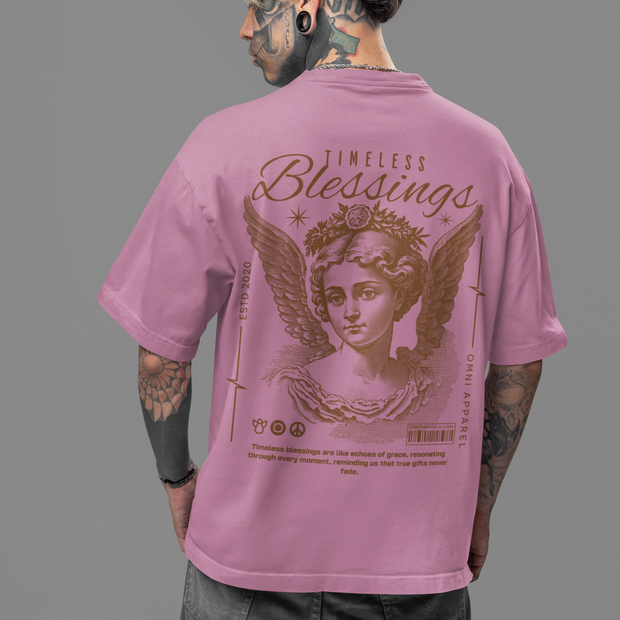 Timeless Blessings - Oversize Deep Drop Shoulder Tee