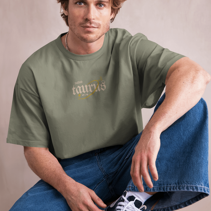 Bullish Taurus - Oversize Deep Drop Shoulder Tee