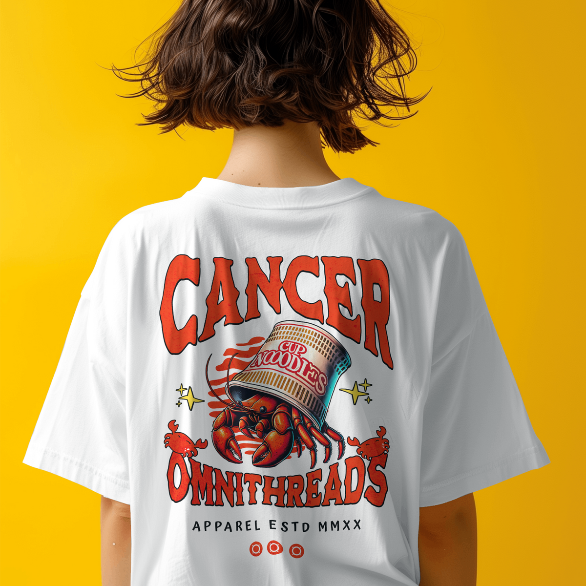 Cup of Crabby Cancer - Oversized Drop Shoulder Tee — product image 1