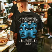 Curse Of The Gemini  - Oversize Deep Drop Shoulder Tee