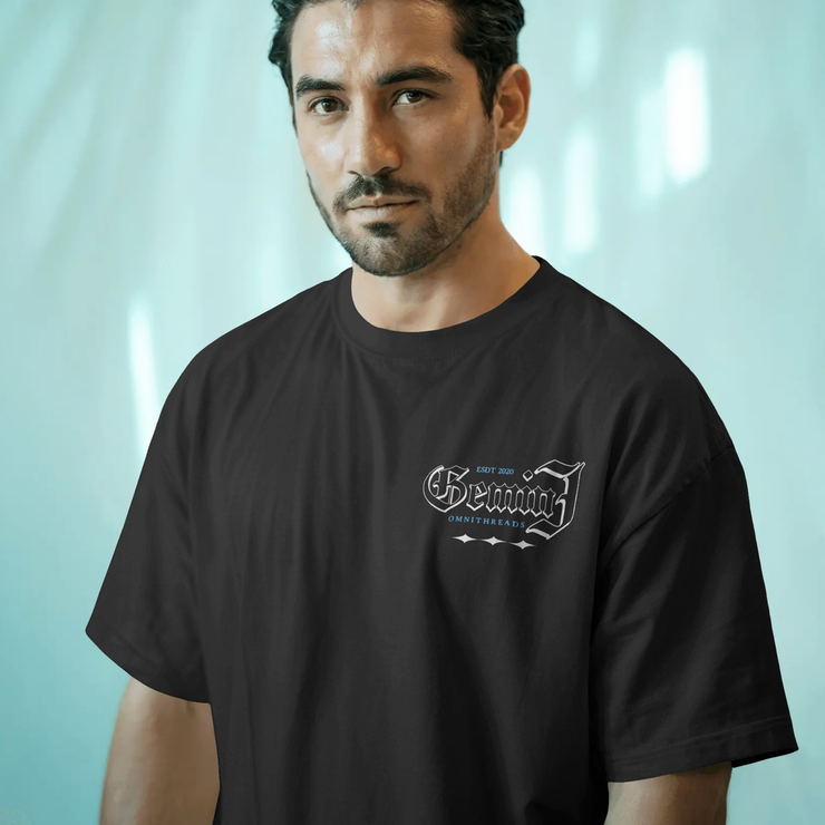 Curse Of The Gemini  - Oversize Deep Drop Shoulder Tee