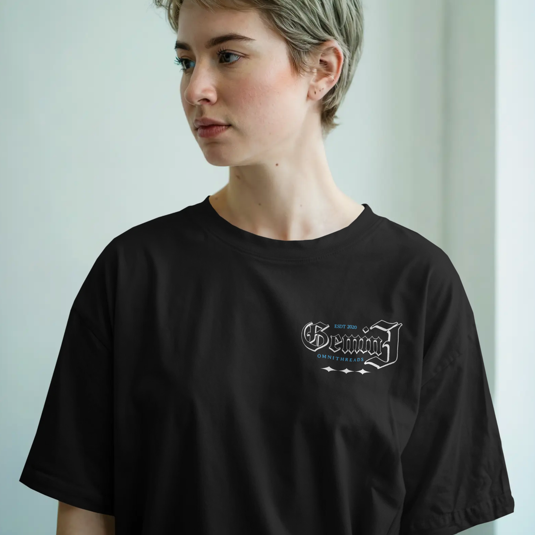 Curse Of The Gemini  - Oversize Deep Drop Shoulder Tee