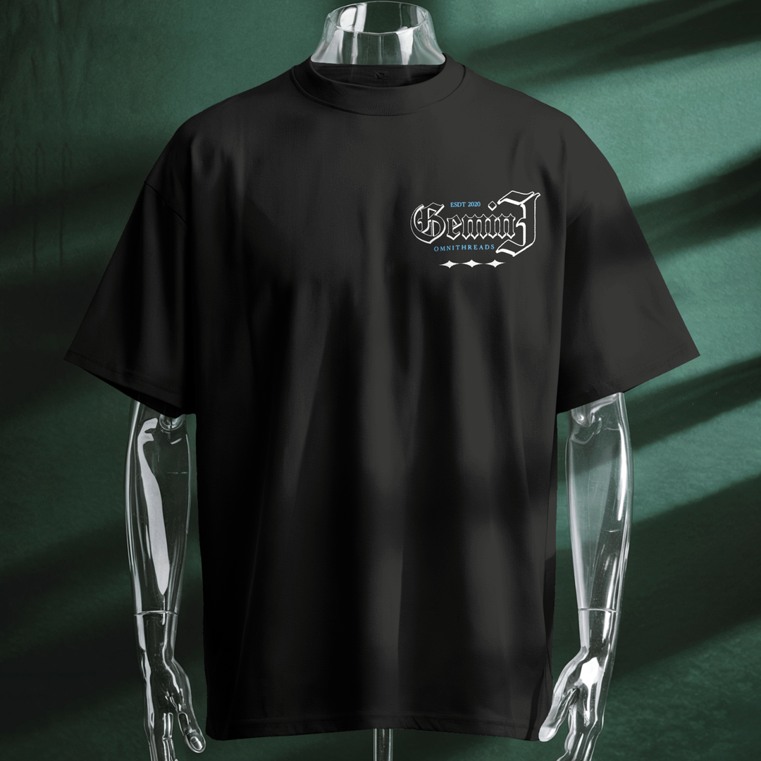 Curse Of The Gemini  - Oversize Deep Drop Shoulder Tee