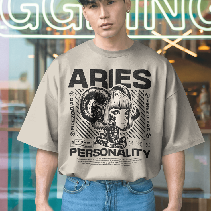 Aries Deus Ex Machina - Oversize Deep Drop Shoulder Tee