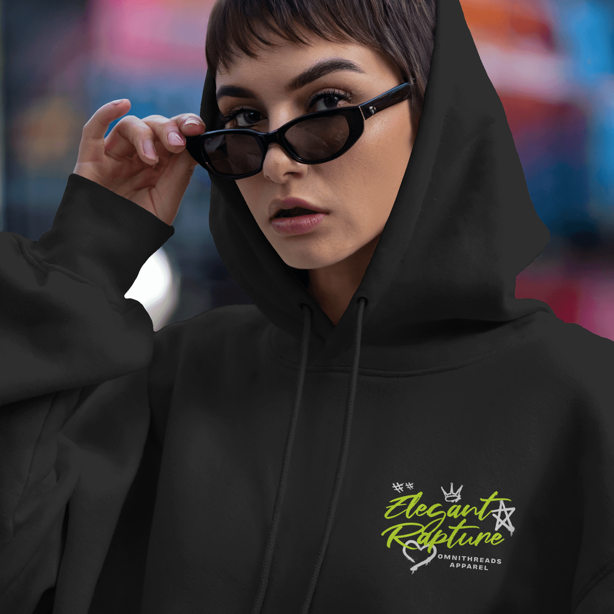 Elegant Rapture - Oversized Hoodie — product image 3