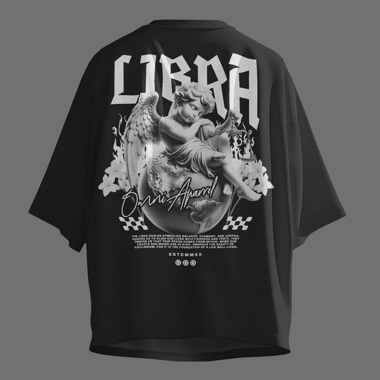 The Art of Balance and Equilibrium - Oversize Deep Drop Shoulder Tee