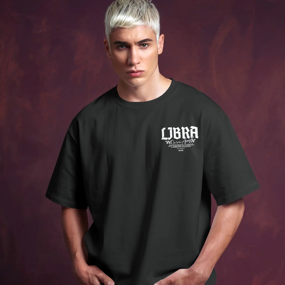 The Art of Balance and Equilibrium - Oversize Deep Drop Shoulder Tee