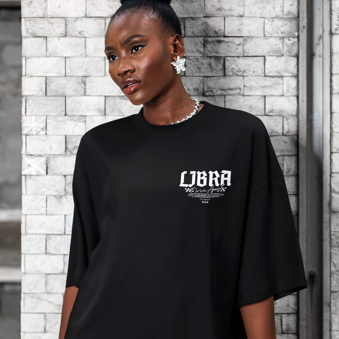 The Art of Balance and Equilibrium - Oversize Deep Drop Shoulder Tee