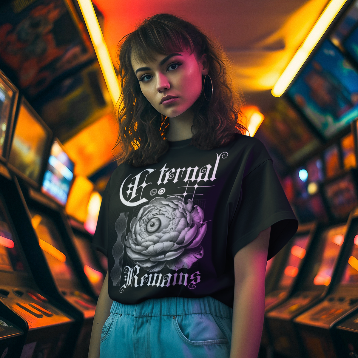 Eternal Remains - Oversized Drop Shoulder Tee — product image 1