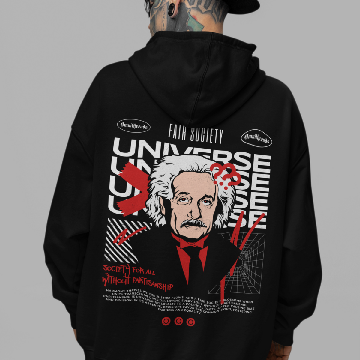 Albert Einstein - Oversized Hoodie — product image 5