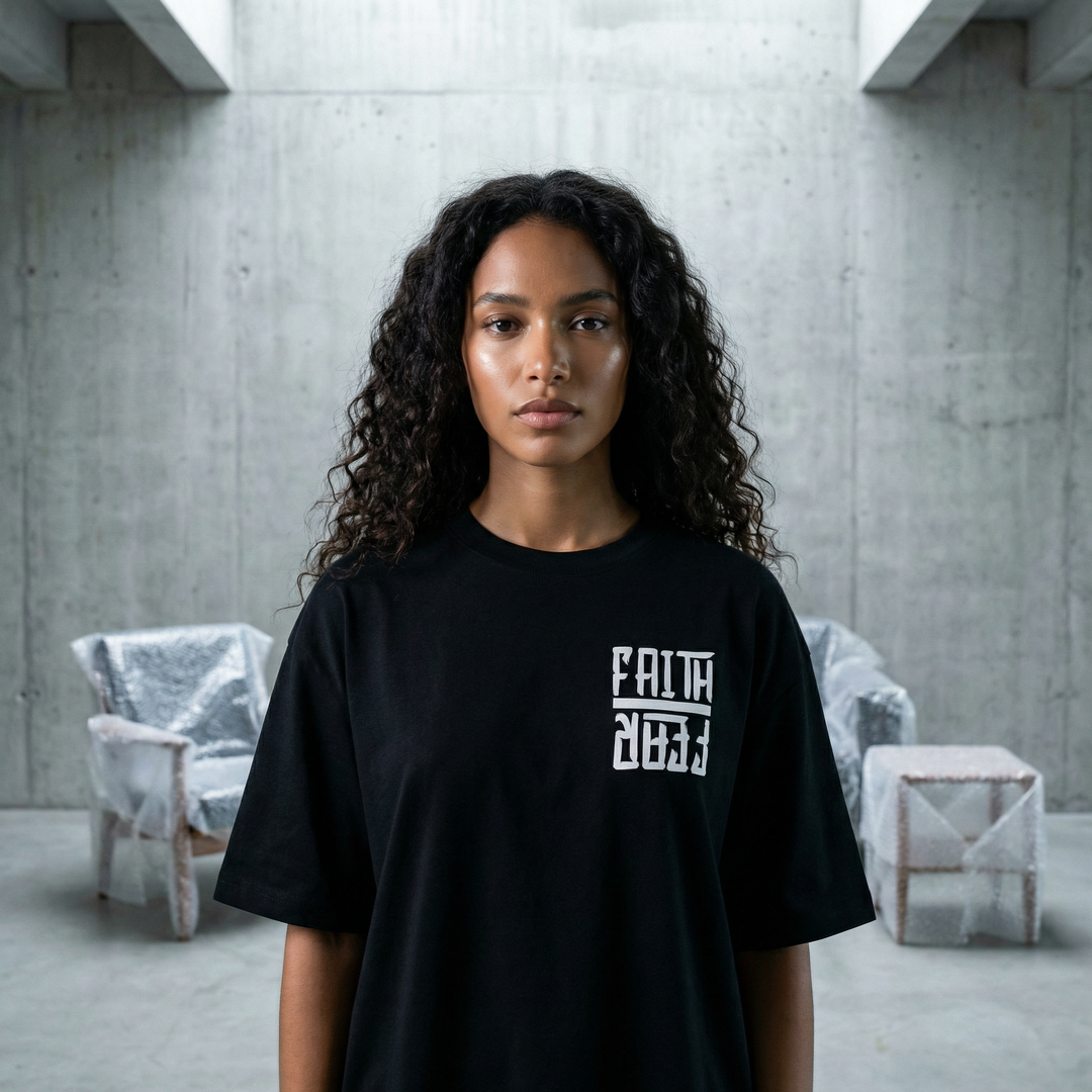 Faith Over Fear Astro - Oversized Drop Shoulder Tee