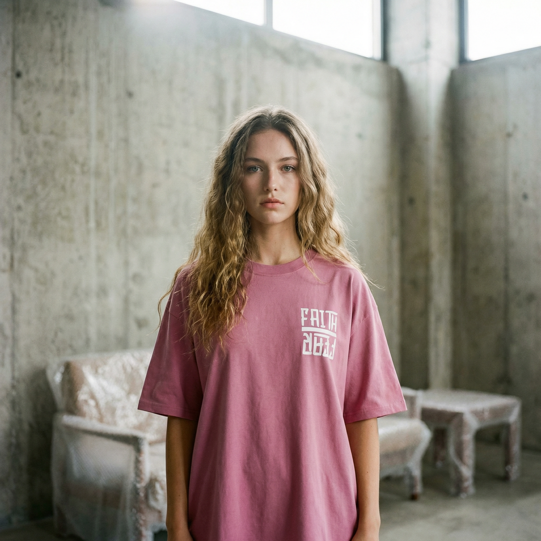 Faith Over Fear Astro - Oversized Drop Shoulder Tee