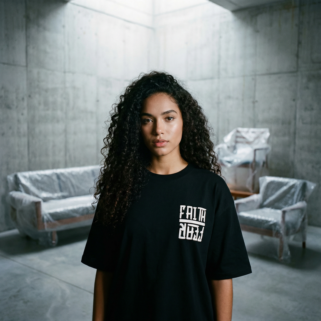 Faith Over Fear Astro - Oversized Drop Shoulder Tee