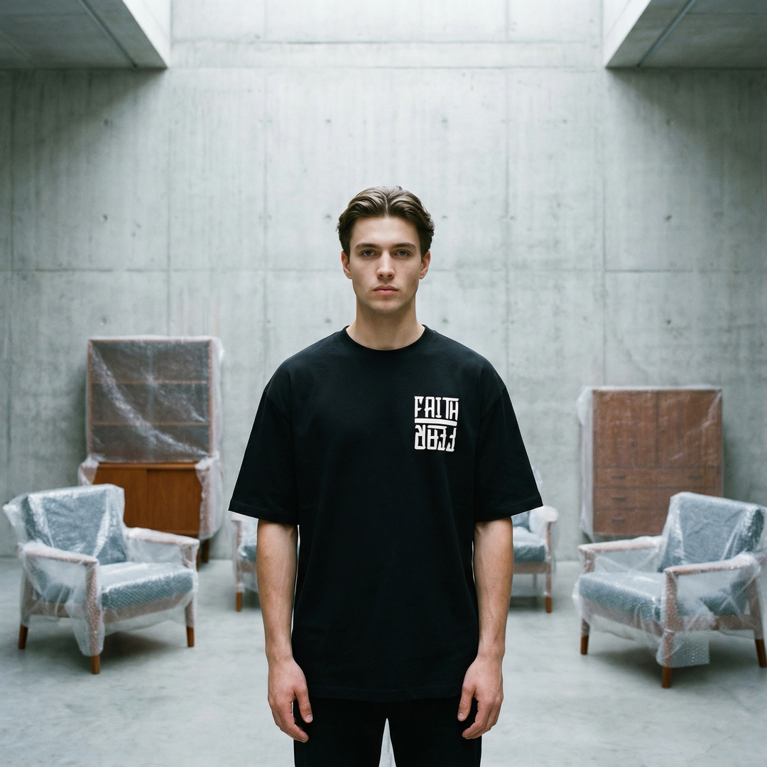 Faith Over Fear Astro - Oversized Drop Shoulder Tee