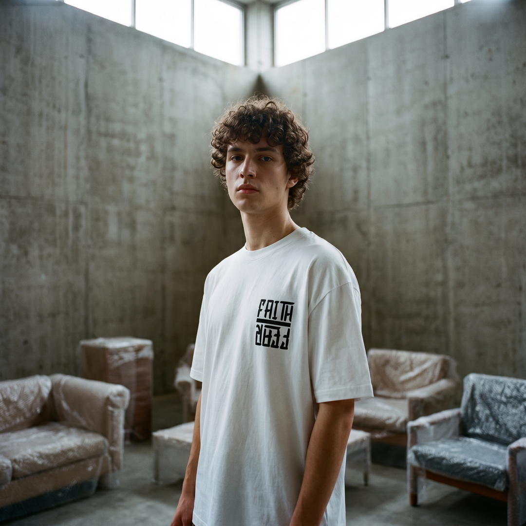 Faith Over Fear Astro - Oversized Drop Shoulder Tee