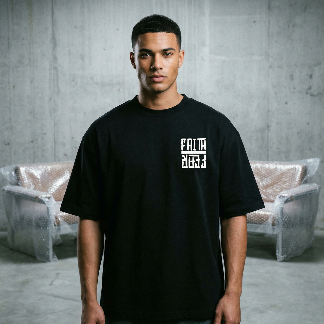 Faith Over Fear Astro - Oversized Drop Shoulder Tee