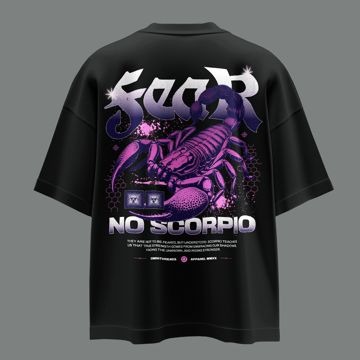 Fear No Scorpio - Oversized Drop Shoulder Tee — product image 5